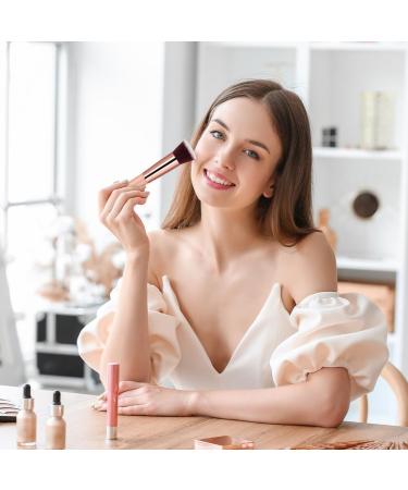 AOOWU Foundation Brush Premium Makeup Brush for Liquid Makeup Flat Top Foundation Brush Concealer Brush Multifunctional Face Brush for Liquid Cream Blending Buffing Powder Cosmetics 1 pcs - Pink gold - Buy Online on GoSupps.com