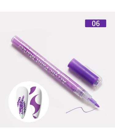 YOXIER Odorless Nail Art Pen Multifunctional Nail Art Pen for Exquisite Designs Fine Tip Dots Flowers Easy to Use Nail Graffiti Pen F - Buy Online on GoSupps.com