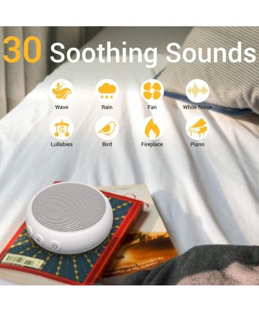 SoundMe Sleep Sound Machine | 30 Soothing Natural Sounds | Compact Size | White Noise for Baby, Kids & Adults | AC/USB Powered | Sleep Timer - Buy Online on GoSupps.com