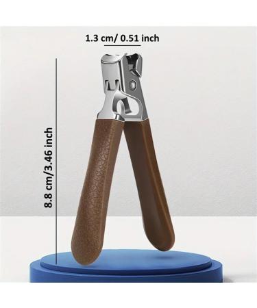 Professional Nail Cutter Stainless Steel Nail Clippers Toenail Fingernail Manicure Trimmer Toenail Clippers for Thick Nails (Color : Black-L) - Buy Online on GoSupps.com