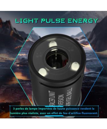 T238-RGB+ Airsoft Tracer Unit - Spitfire Tactical Tracer for Airsoft NERF & Gel Blasters - High Performance in Black - Buy Online on GoSupps.com