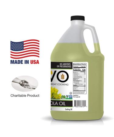 AVO Non-GMO Expeller Pressed Canola Oil - 1 Gallon | Certified & High-Quality - Buy Online on GoSupps.com