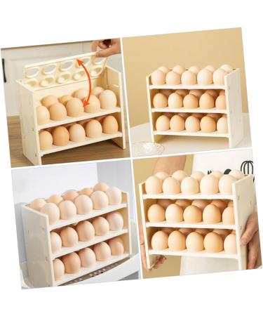 PRETYZOOM Container Fridge Organizer Flipped Household Rack Shop Egg Supply Preservation Refrigerator Storage - Buy Online on GoSupps.com