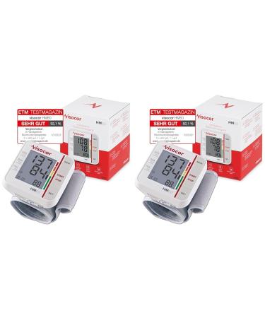 Visocor 22060 Hm60 Blood Pressure Monitor Wrist Simple Precise and Safe Blood Pressure Measurement 1 Piece (Pack of 2)