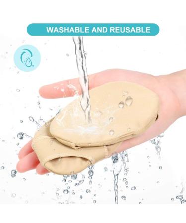 Medium Footed Sleeves with Gel Pillow - Lightweight Forefoot Cushion for Men & Women | Relieve Metatarsalgia Bursitis Neuromas & Plantar Warts - 1 Pair - Buy Online on GoSupps.com