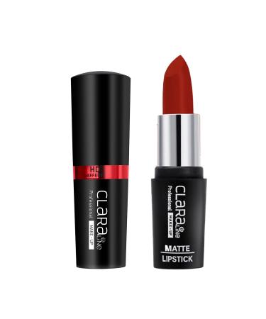 Claraline Matte Lipstick - Long Lasting Lip Makeup for Women | Highly Pigmented Colors | Smudge-Proof Cruelty-Free Halal-Certified & Paraben-Free | Classic Red 448