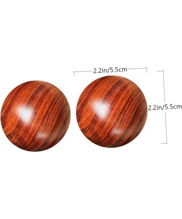 Beavorty 4-Piece Solid Wood Massage Balls - Rosewood Trigger Point Massage for Circulation & Relaxation - Buy Online on GoSupps.com