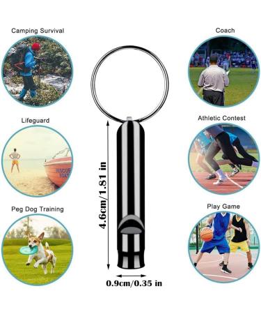 AMASAWA 5* Signal Pipe Mini Whistle Loud Emergency Survival Keychain Aluminum Safety Whistle (Random Colors) for Outdoor Adventures - Buy Online on GoSupps.com