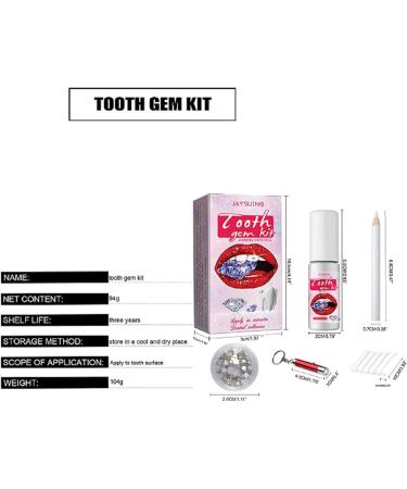 Tooth Gemstone Set | DIY Teeth Gems Kit with Glue | Tooth Jewelry & Dental Stone Collection - Buy Online on GoSupps.com