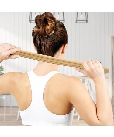 Wood Gua Sha Massage Stick - Maderotherapy Lymphatic Drainage Tool for Full Body Relaxation & Cellulite Relief - Buy Online on GoSupps.com
