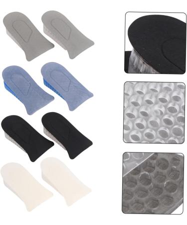 FOMIYES Invisible Heightening Insoles - 4 Pairs Cushion Pads for Enhanced Height - Black 11x7CM - Buy Online on GoSupps.com