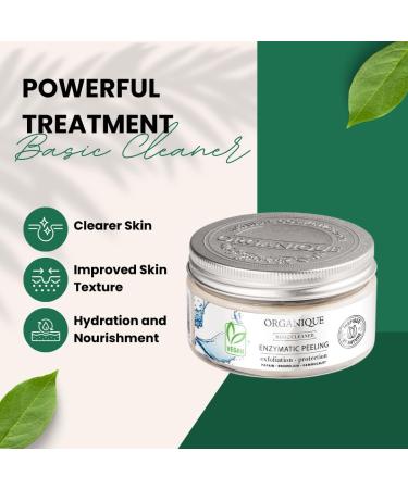 ORGANIQUE Enzymatic Herbal Peeling with AHA Acids and Bio-active Extracts for effective skin renewal anti-inflammation and soothing effects - Buy Online on GoSupps.com