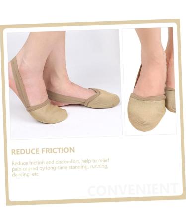 NOLITOY Invisible Toe Sleeve Half Palm Jazz Shoes - Gold Women's Heels Ballet Foot Pads & Non-Slip Insoles for Men & Girls - Buy Online on GoSupps.com