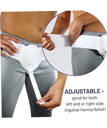 Buy Hernia Truss Belt for Men - Adjustable Inguinal Hernia Support Post Surgery | Left/Right Side | 86-110cm - Buy Online on GoSupps.com