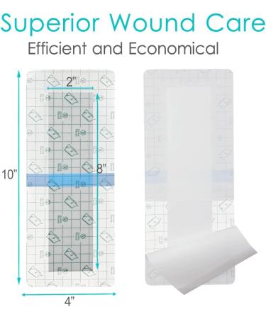 14 Pcs Waterproof Shower Protector Bandage for Knee & Hip Surgery Recovery - 4x10 Inch Adhesive Wound Covers - Buy Online on GoSupps.com