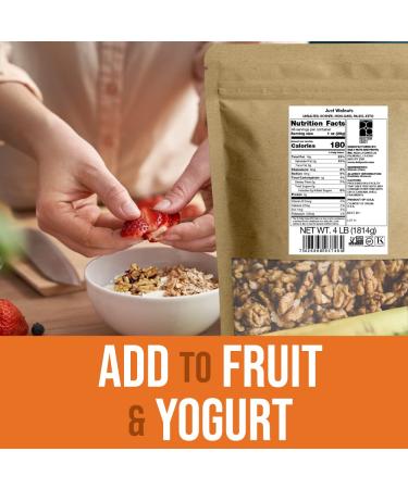4LB Daily Nuts & Fruits - Just Walnuts - Bulk Superfood - Kosher Certified - Buy Online on GoSupps.com
