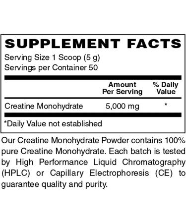 100% Pure Creatine Monohydrate Powder - 8.8 Ounces | Best International Shipping | Boost Muscle & Performance - Buy Online on GoSupps.com