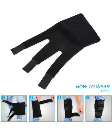 Durable Calf Compression Support Sleeve - 1PC Black Shin Rail for Wrestling & Muscle Support | 56 x 28 cm International Shipping Available - Buy Online on GoSupps.com