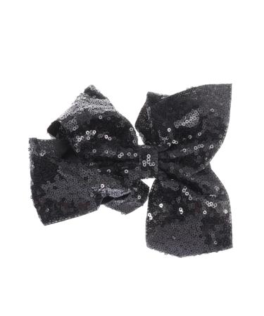 minkissy Decorative Alligator Hair Clips Sequins Hair Clip Women Alligator Clip Bows Hair Barrettes Hair Bow Hair Pins Bowknot Barrettes Hair Bow Barrettes Clip Bow Tie Child 17*13 cm Black