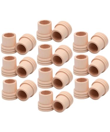 Beaupretty 60 StK Moxa fire extinguisher Moxibustion massage geriatric extinguisher Moxibuspower accessories MOXA accessories Fire extinguisher for moxibuscy accessories from Moxaholz Wood Moxa Ai Zhu Tablet Holes