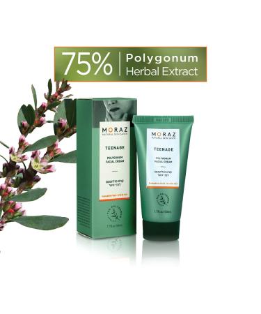 Moraz Polygonum Teenage Facial Cream - Oil-Free Moisturizer for Oily Skin | Lightweight Mattifying Face Cream 1.7 oz - Shop Now Globally - Buy Online on GoSupps.com