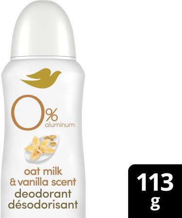 Dove 0% Aluminum Free Whole Body Deodorant Dry Spray for Women with 1/4 Moisturizers for Soft Comfortable Skin Oat Milk & Vanilla Scent 113g - Buy Online on GoSupps.com