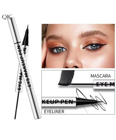 HJOPA 2 in 1 Black Double End Mascara and Eyeliner for Waterproof, Long-Lasting Natural Eyelashes - 0.04 oz (Pack of 1) - Buy Online on GoSupps.com