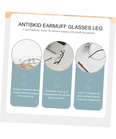 Nuobesty 50 Pcs Silicone Glasses Leg Covers & Ear Hooks - Anti-Slip Holder for Glasses - Durable & Elastic Ear Handles - 2x1x0.5cm - Buy Online on GoSupps.com