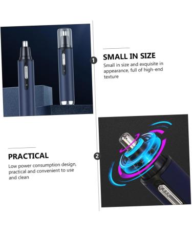 Housoutil Nose Hair Trimmer Set - Electric Hair Remover & Cleaner Tool for Ear & Nose Hair - Compact Personal Grooming 14x3x3CM - Blue - Buy Online on GoSupps.com