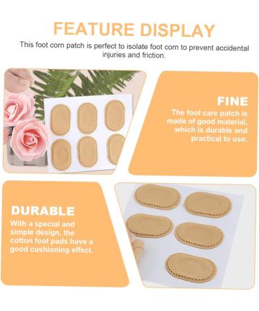 SOLUSTRE Foot Corn Pads 6sheets Heel Grips Corn Patch Toe Corn Protectors Patches Corn Remover Strip Corn Pads for Toes Remover Cushion Toe Finger Corn Pad Cotton Women's Shoes Mat - Buy Online on GoSupps.com