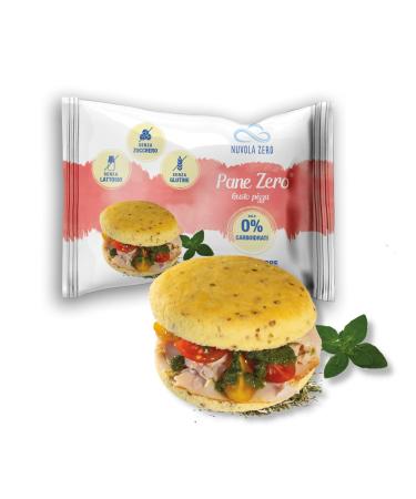Nuvola Zero SRL Nuvola Zero cloud bread with pizza flavor bread without carbohydrates without sugar lactosefree rich in fiber and proteins glutenfree package of 47 grams Made in Italy