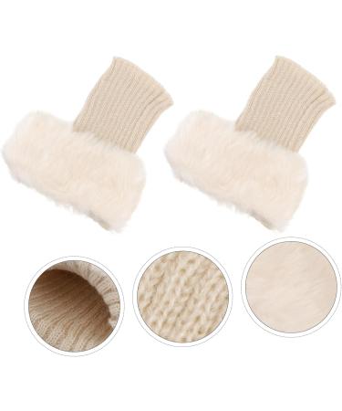 Toddmomy 3 Pairs Women's Fur Boot Covers - Ankle Harm-Preserving Socks & Cuffs for Winter Comfort | Stylish Knee-High Acrylic Accessories - Buy Online on GoSupps.com