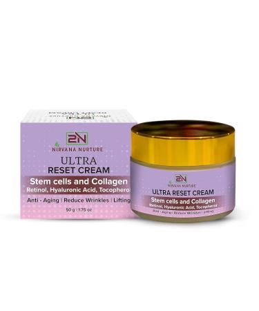 Ultra Reset Anti Aging Cream - Reduce Wrinkles & Fine Lines Boost Firmness & Elasticity with Gotu Kola Collagen Retinol & Hyaluronic Acid - Shop Internationally - Buy Online on GoSupps.com
