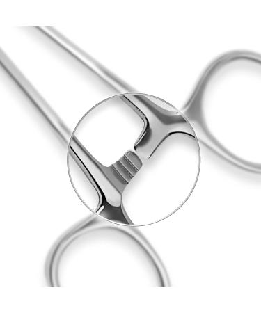 Durable 4-Piece Straight Hemostat Set - High Quality Stainless Steel - Autoclavable - Precision Tips - Serrated Jaws - Three Locking Positions - 3.5 5 6.25 8 - 4 Pcs - Buy Online on GoSupps.com