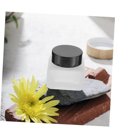 HONMEET 50ml Glass Jar Face Cream Jar Empty Refillable Cosmetic Jars Empty Cream Jar Frosted Glass Jars Tiny Jars with Lids Lotion Jar Body Butter Jars Sample Jars Travel Square Small Jar - Buy Online on GoSupps.com