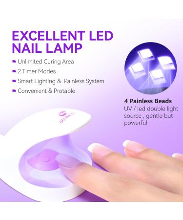 Gelike EC Gel X Nail Tips Set - 528PCS Short Quadrat Soft Gel Nail Tips with Milky White Glue & Top Coat - Ultimate Nail Extension Starter Kit - Buy Online on GoSupps.com