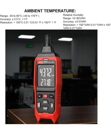 Digital Humidity & Temperature Meter - LCD Dew Point Tester Hygrometer for Accurate Readings | International Shipping Available - Buy Online on GoSupps.com
