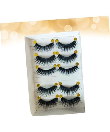 POPETPOP 5 Pairs Fake Eyelashes Magnetic False Eyelashes Magnetic Eyelashes Thick False Eyelashes Cross False Eyelashes False Lashes Natural False Lashes 3d Dense Cotton Thread - Buy Online on GoSupps.com
