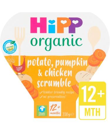 Hipp Organic Potato Pumpkin & Chicken Scrumble 12+ Months 230g - Buy Now for Healthy Toddler Meals - Buy Online on GoSupps.com