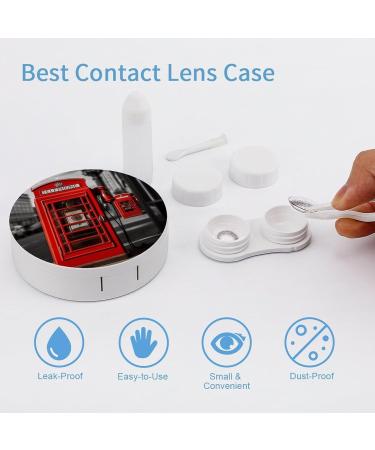 UK Retro London Telephone Contact Lens Case | Durable Travel Care Box - Buy Online on GoSupps.com