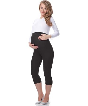 Be Mammy Maternity 3/4 Leggings - Size 4XL, Graphite | Comfortable Pregnancy Wear - Buy Online on GoSupps.com
