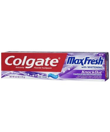 Colgate Max Fresh KnockOut Toothpaste - Odor Neutralizing Technology - 6 OZ (170g) - Pack of 4 Tubes - Buy Online on GoSupps.com