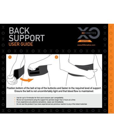 XO Kinetics Premium Lower Back Brace - Ideal for Sport & Work Pain Relief - Adjustable, Lightweight Support Belt for Men & Women 36-41 inch - Buy Online on GoSupps.com