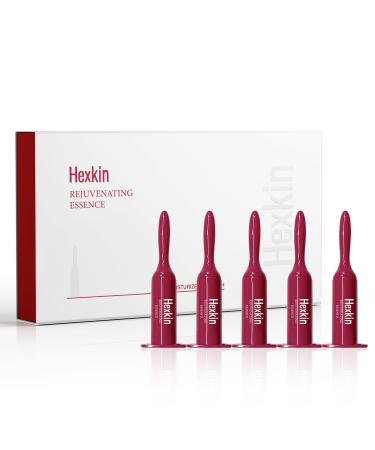 Hexkin Rejuvenating Face Serum Ampoule Set Daily Essence with Hyaluronic Acid & Antioxidants | Korean Skincare for Hydrating Firming and Radiance Boost (5 x 2ml)