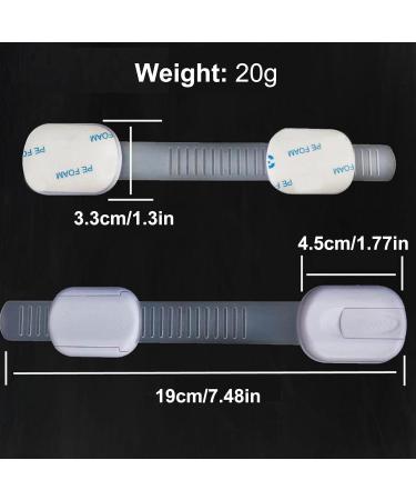 Jingling Child Safety Belt Locks - Self-Adhesive Cupboard & Fridge Drawer Locks for Ultimate Child Safety - Buy Online on GoSupps.com
