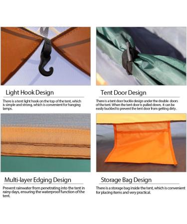 LHLHO 2 Person Instant Pop Up Lightweight Camping Tent  Outdoor Easy Set Up Automatic Family Travel Tent Portable Backpacking Ultralight Waterproof Windproof Anti-UV Sun Shelter Tent BLUE - Buy Online on GoSupps.com