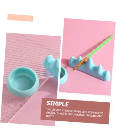 Ipetboom 1 Set Nail Art Brush Cup Paint Brush Rest Makeup Sponge Holder Candlestick Holders Nail Stand Nail Brush Supplies Nail Remover Bowl Cups Gel Plastic Accessories Make up - Buy Online on GoSupps.com
