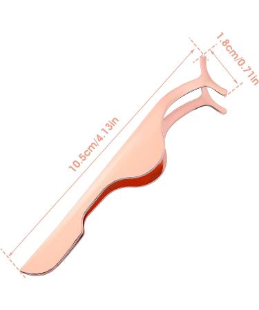 Sibba Stainless Curved Eyelash Tweezers Clip for Extension Application & Removal (1PC Rose Gold) - Buy Online on GoSupps.com
