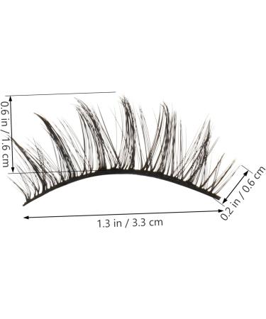 minkissy 5 Pairs False Eyelashes Eyelash Handmade Eyelashes Fluffy Volume Lashes Glue False Lashes Elf Eyelashes Makeup Eyelashes Wispy Eyelashes Artificial Fiber Cross Section 3d - Buy Online on GoSupps.com