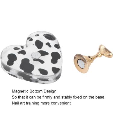 Nail Display Stand Acrylic Magnetic DIY Nail Tip Holder Nail Practice Stand Manicure Tool for Salon Home Manicure Practice Nail Tip Holder for Nail Art Salon (Gold) - Buy Online on GoSupps.com